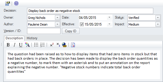 Using element maintenance items in Sparx Systems Enterprise Architect.