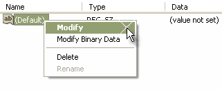 Modifying a Registry Key Value