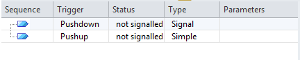 Event history in the simulation interface of Enterprise Architect