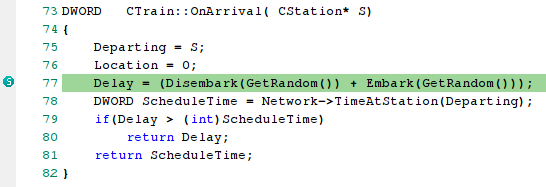 The image shows a Statepoint marker placed in a function to trigger State Analysis