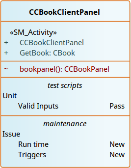 Showing a Class element with a maintenance compartment in Sparx Systems Enterprise Architect.