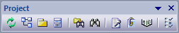 Project toolbar in Sparx Systems Enterprise Architect.