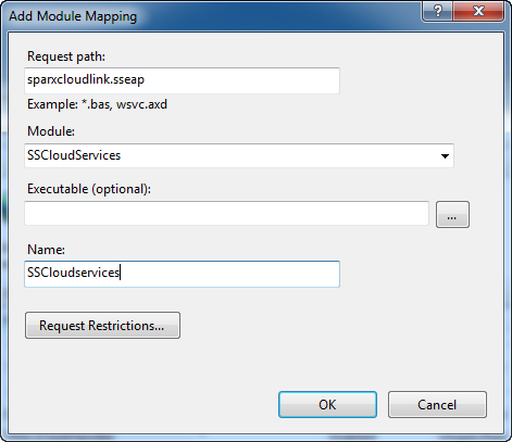 Setting up the HTTP module in the Internet Information Services (IIS) Manager