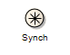 A Sync state used in StateMachine diagrams modeled using Sparx Systems Enterprise Architect.