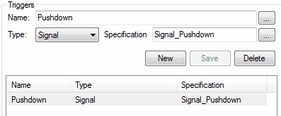 Trigger creation on a transition