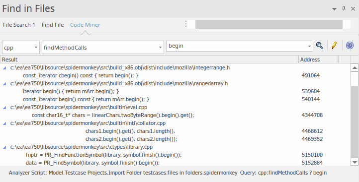 Code Miner in Sparx Systems Enterprise Architect.