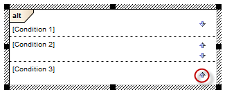 Examples of setting Conditions in a Combined Fragment using Sparx Systems Enterprise Architect.