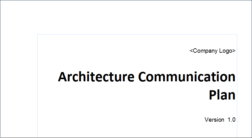 Using an artifact element to document a communication plan in Sparx Systems Enterprise Architect.