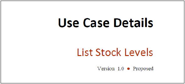 Documenting a Use Case Details report to a PDF file, in Sparx Systems Enterprise Architect.