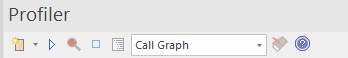 You can select different profliing modes using the toolbar