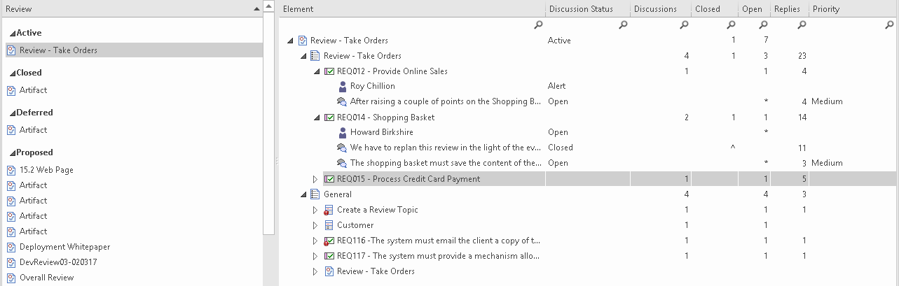 Managing Reviews in Sparx Systems Enterprise Architect.
