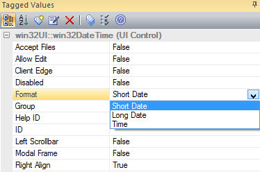 Dialog property editor