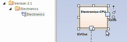 Time Aware Modeling: Cloning an element as a new version in Sparx Systems Enterprise Architect.