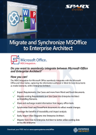 Migrate and Synchronize MS Office to Enterprise Architect
